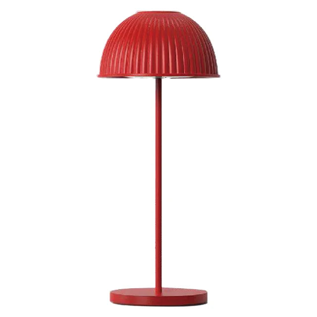 Quelina - Lámpara de Mesa Inalámbrica LED con Cúpula Acanalada Regulable