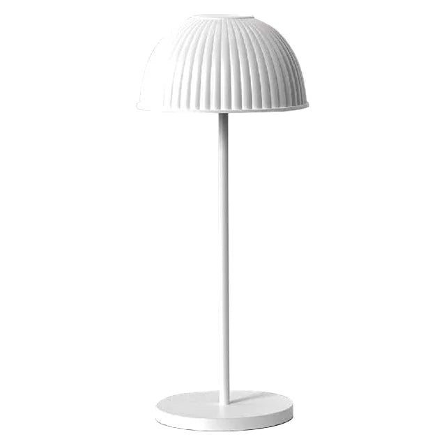 Lámpara de mesa inalámbrica con cúpula acanalada Quelina – vista principal