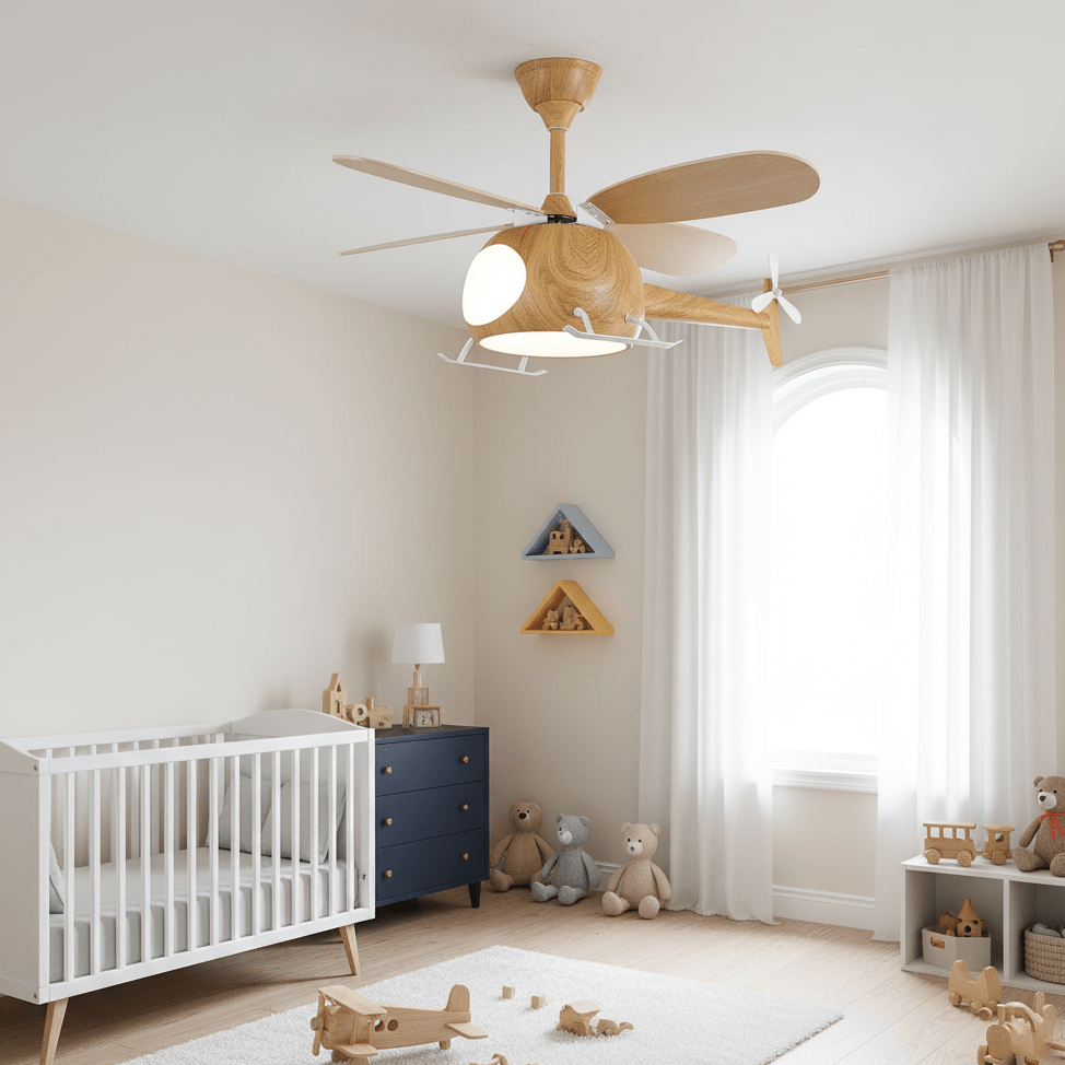 Ventilador de techo infantil con luz Vuelito en una habitación infantil – imagen 6