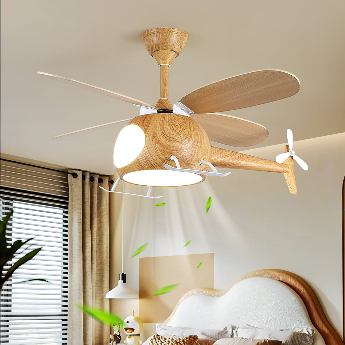 Ventilador de techo infantil con luz Vuelito en una habitación infantil – imagen 4