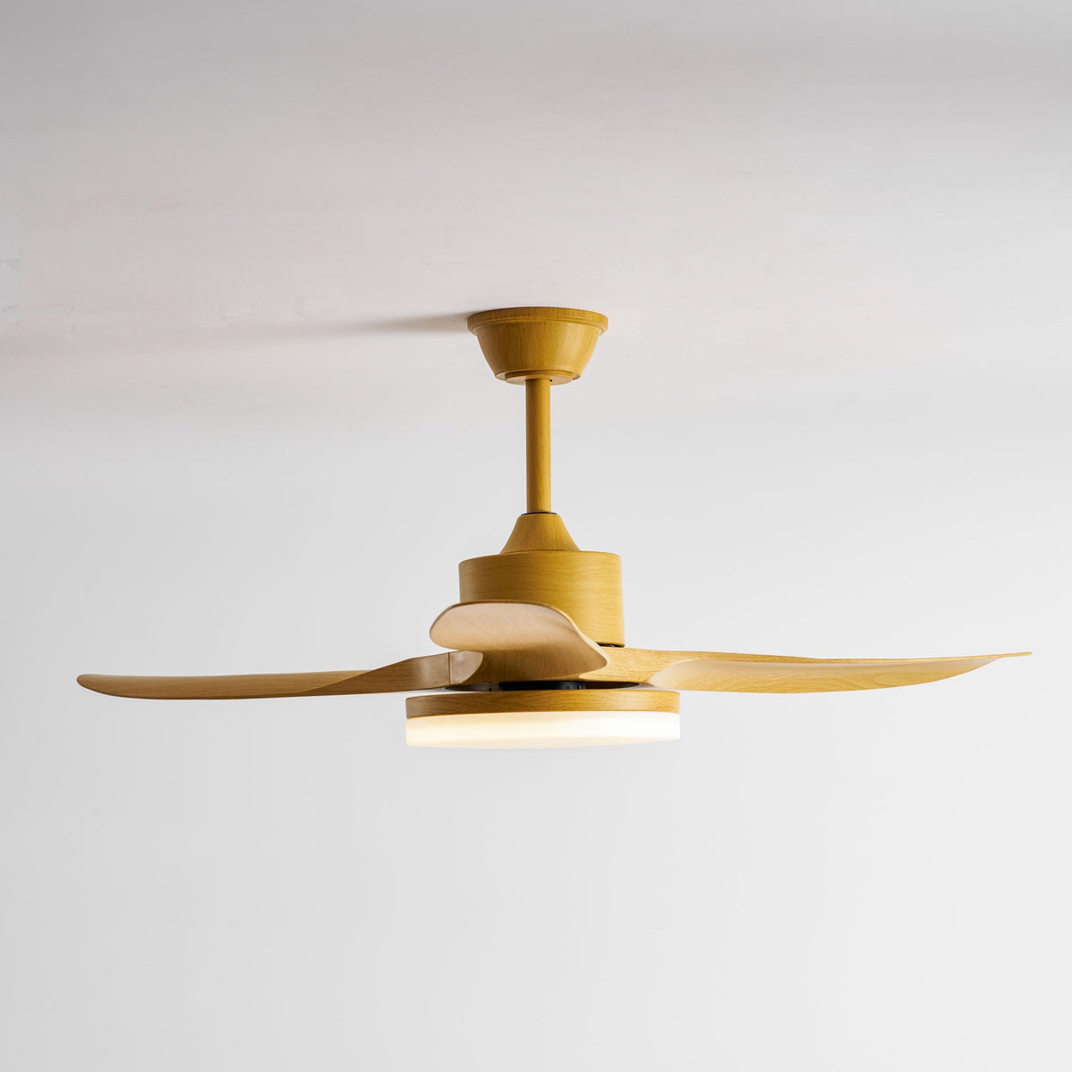 Ventilador de techo con luz Fresnia en un salón natural – imagen 12