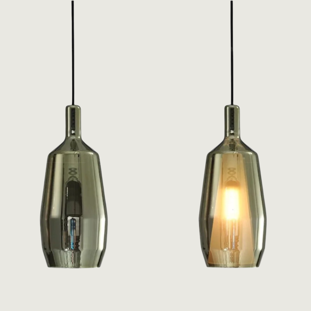 Noreia - Lámpara Colgante de Vidrio Moderno Multicolor para Comedor – Diseño Contemporáneo