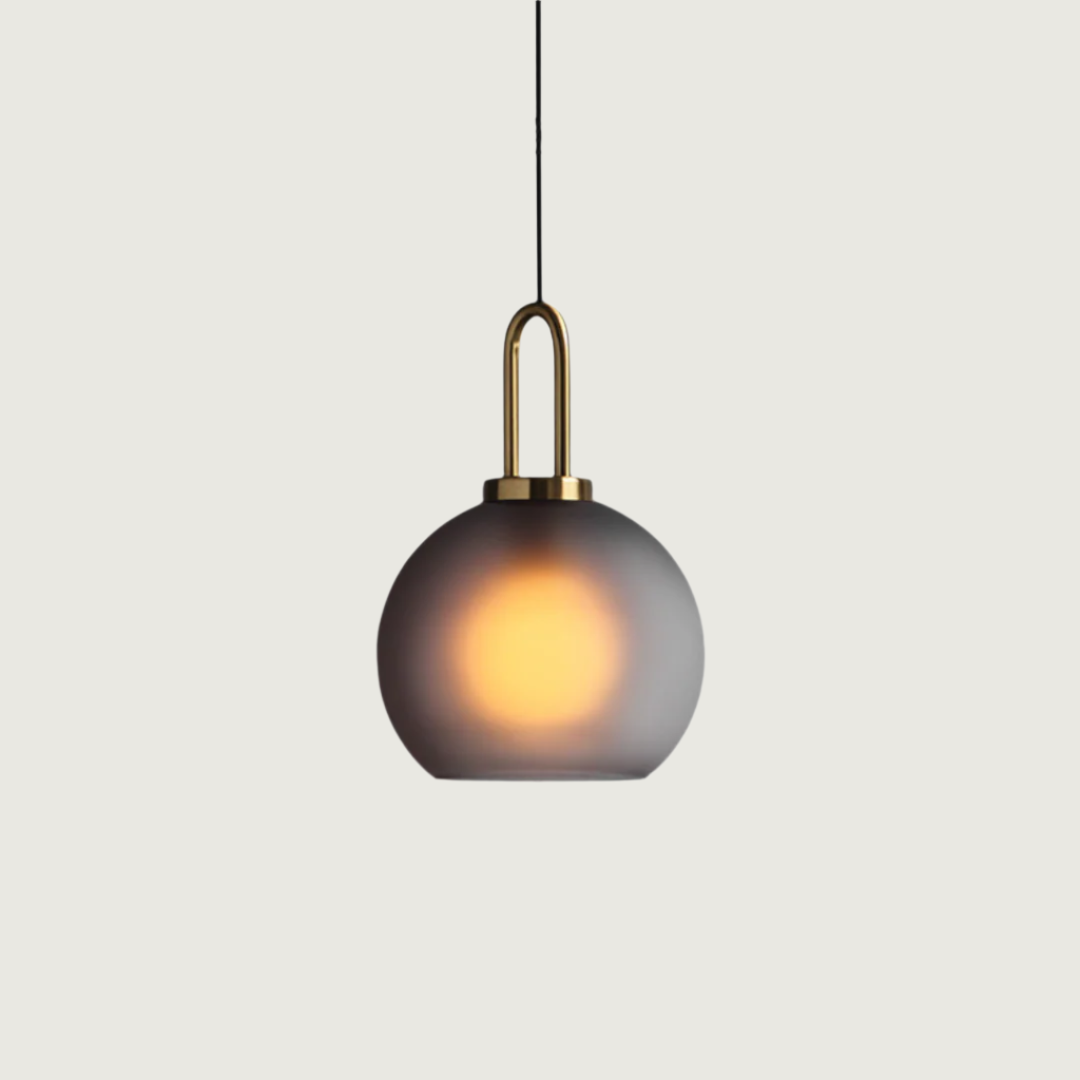 Livana - Lámpara Colgante de Vidrio Simple Nórdica – Diseño Minimalista para Iluminación Moderna