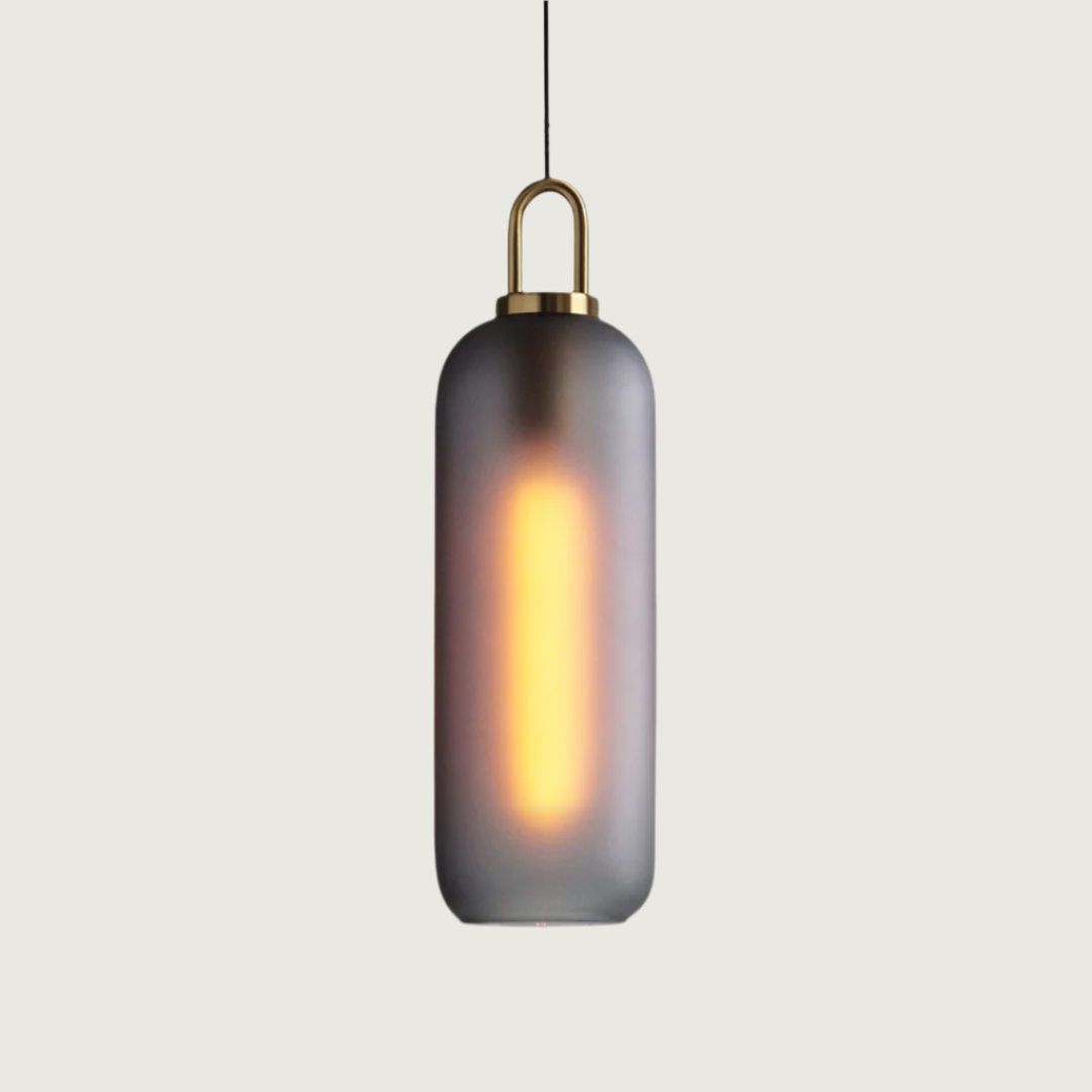 Livana - Lámpara Colgante de Vidrio Simple Nórdica – Diseño Minimalista para Iluminación Moderna