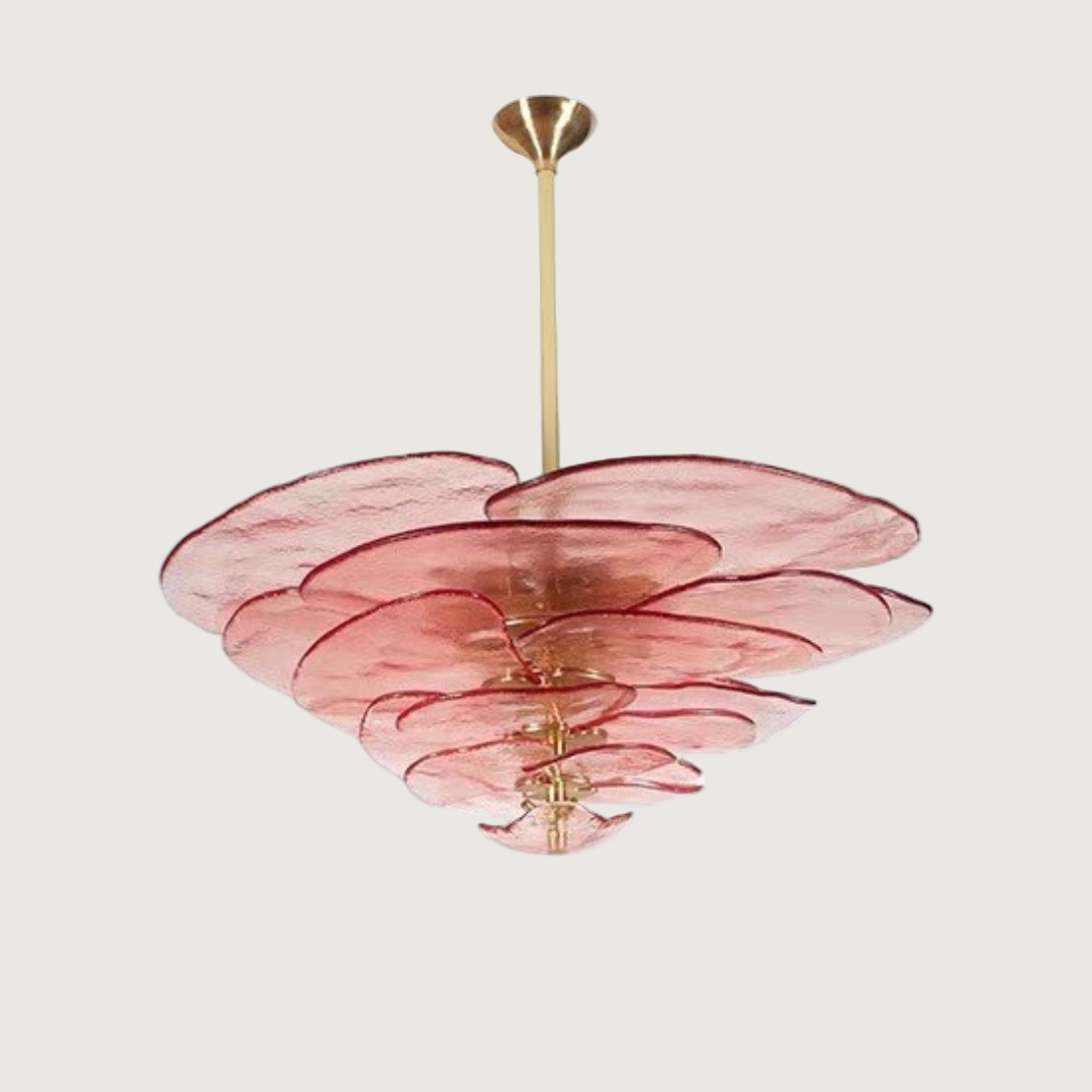 Kyren - Lámpara de Araña Techo Cristal – Elegante Araña de Vidrio para Iluminación Interior