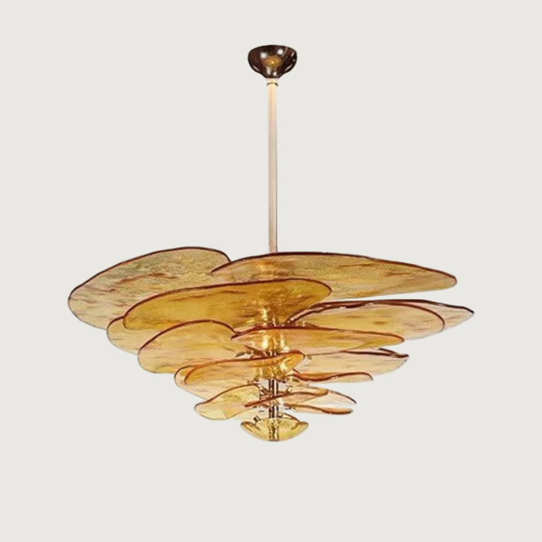 Kyren - Lámpara de Araña Techo Cristal – Elegante Araña de Vidrio para Iluminación Interior