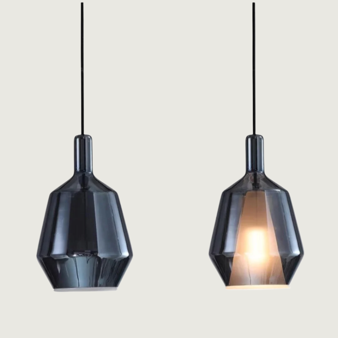 Noreia - Lámpara Colgante de Vidrio Moderno Multicolor para Comedor – Diseño Contemporáneo
