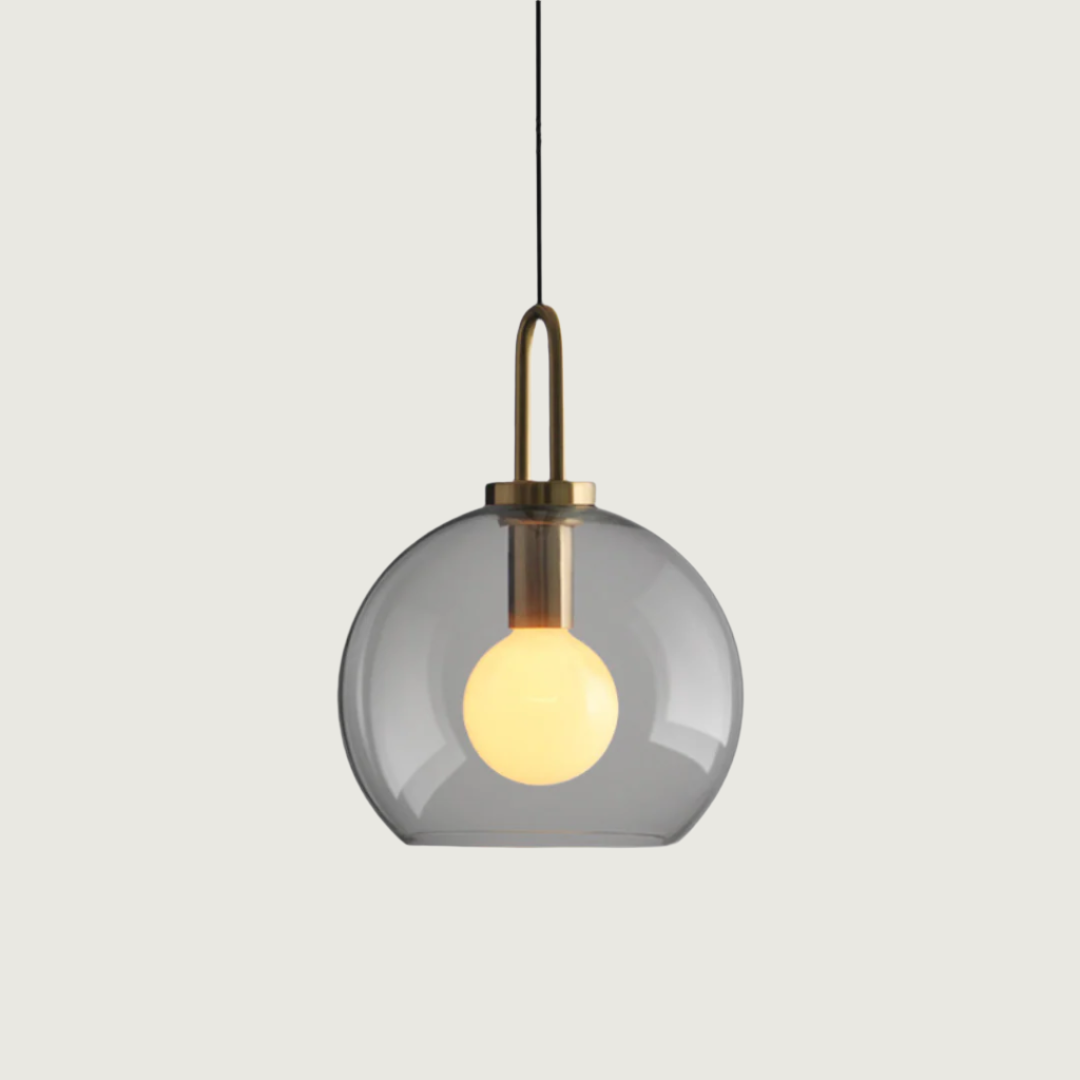 Livana - Lámpara Colgante de Vidrio Simple Nórdica – Diseño Minimalista para Iluminación Moderna