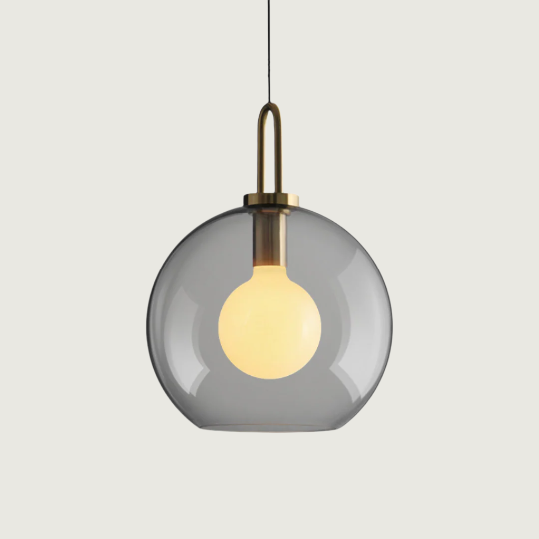 Livana - Lámpara Colgante de Vidrio Simple Nórdica – Diseño Minimalista para Iluminación Moderna