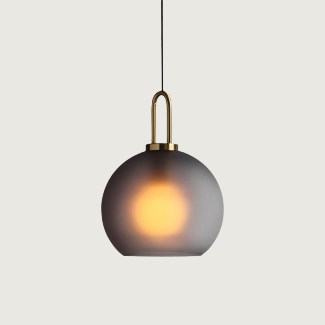 Livana - Lámpara Colgante de Vidrio Simple Nórdica – Diseño Minimalista para Iluminación Moderna