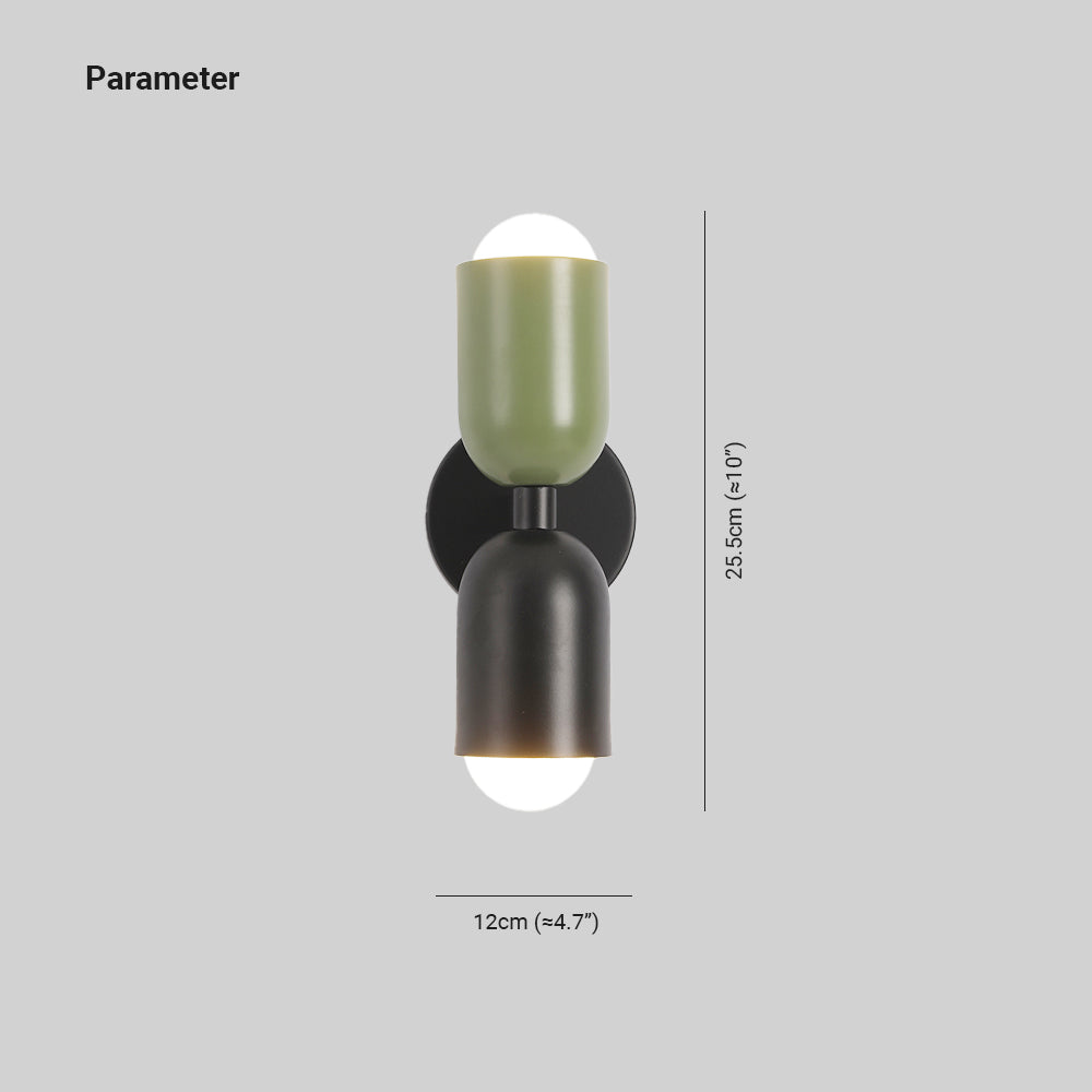 Aplique de pared de doble foco Bicora en un dormitorio colorido – imagen 5