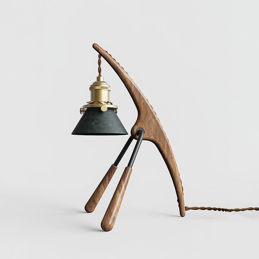 Lámpara Calentadora de Velas de Madera de Nogal con Aromaterapia – Diseño Retro y Elegante 0