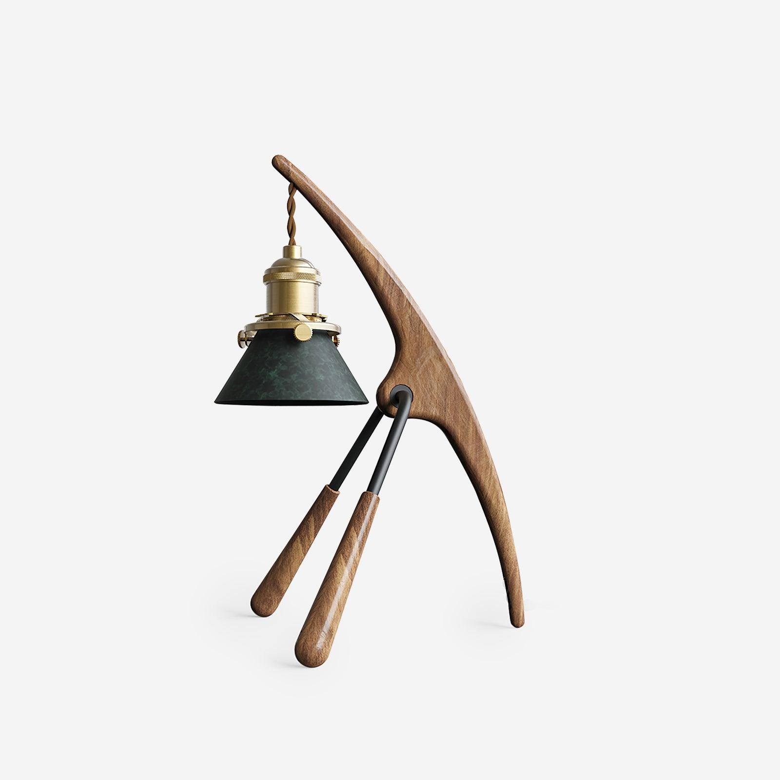 Lámpara Calentadora de Velas de Madera de Nogal con Aromaterapia – Diseño Retro y Elegante 1