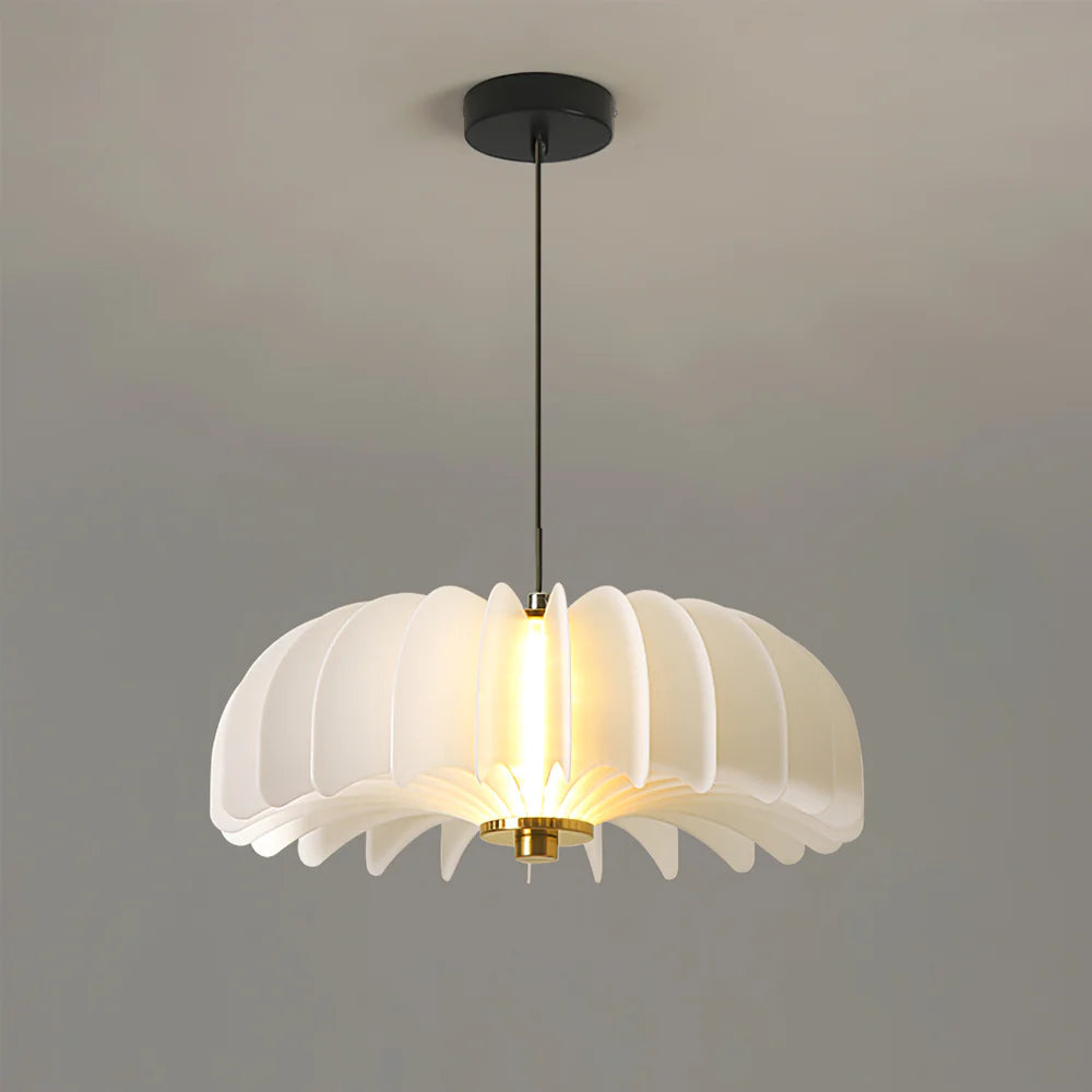 Lámpara Colgante Blanca Minimalista Nórdica de Alabastro para Cocina y Comedor 2