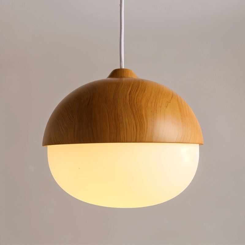 Lámpara Colgante Castanea de Diseño Moderno con Pantalla de Vidrio y Estructura de Metal 0