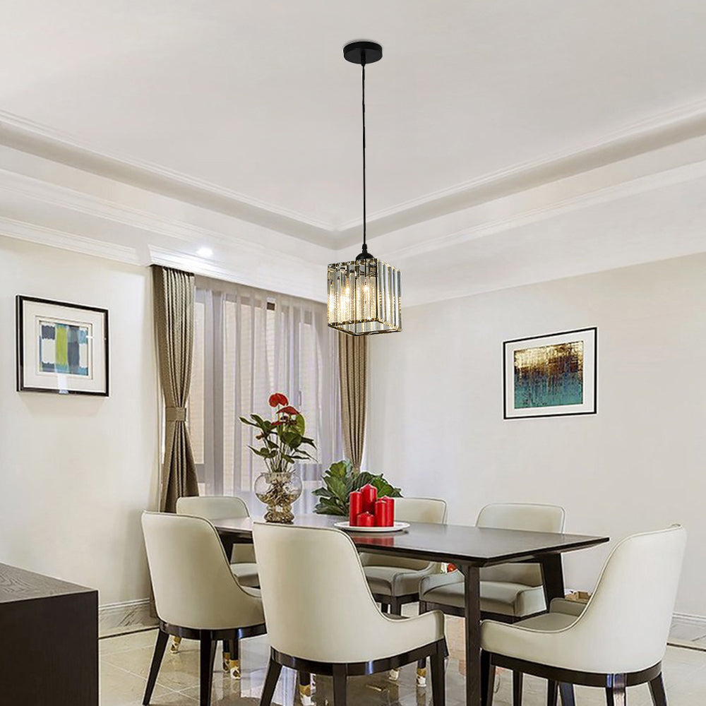 Lámpara Colgante Circular de Cristal para Pasillo – Diseño Moderno y Elegante 1