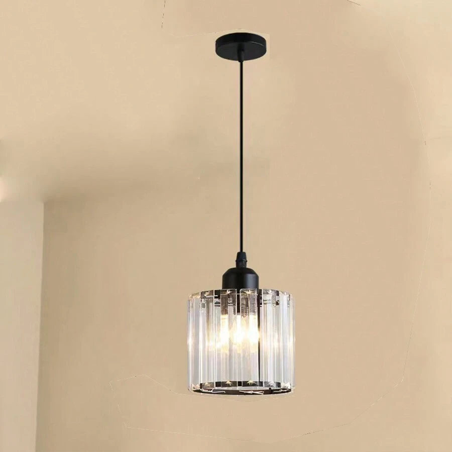 Lámpara Colgante Circular de Cristal para Pasillo – Diseño Moderno y Elegante 3