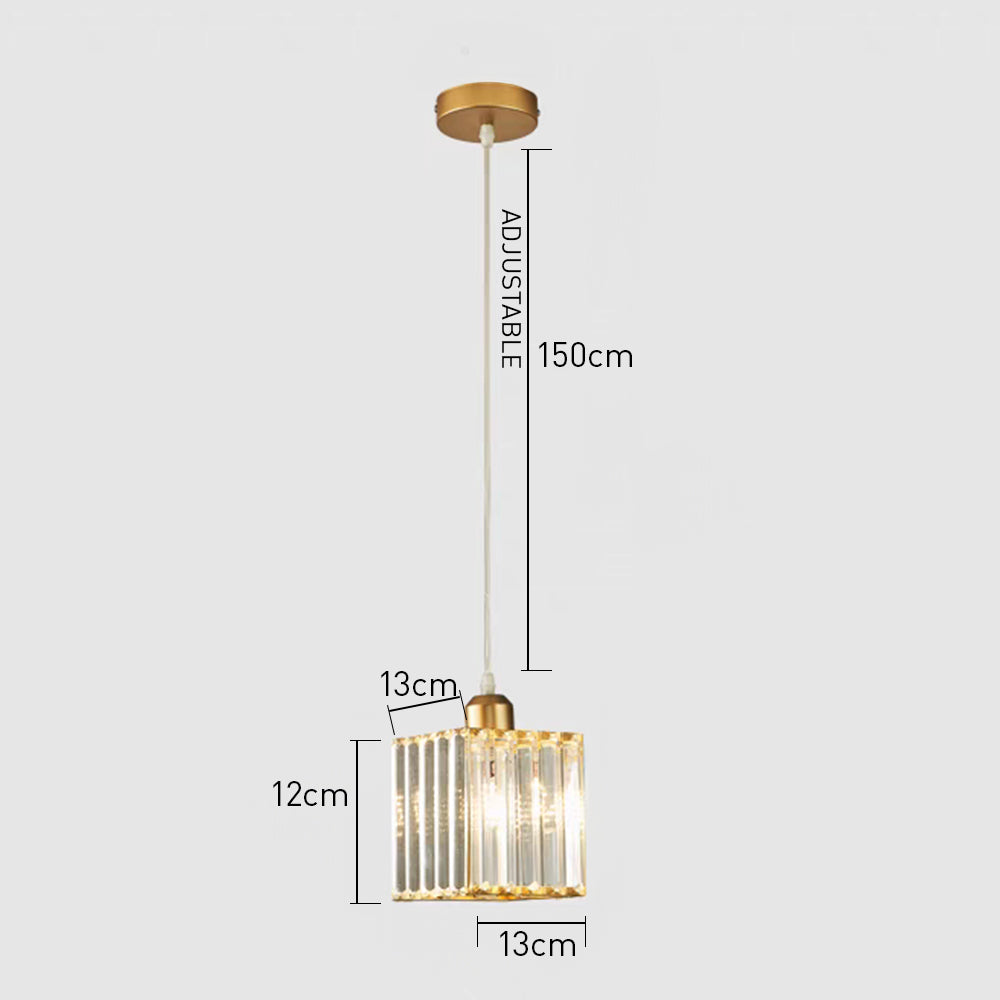 Lámpara Colgante Circular de Cristal para Pasillo – Diseño Moderno y Elegante 7