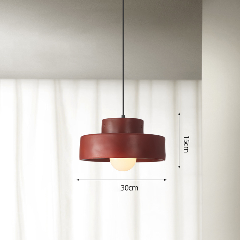 Lámpara Colgante Geométrica Nórdica de Metal y Resina – Diseño Elegante para Cocina y Comedor 3
