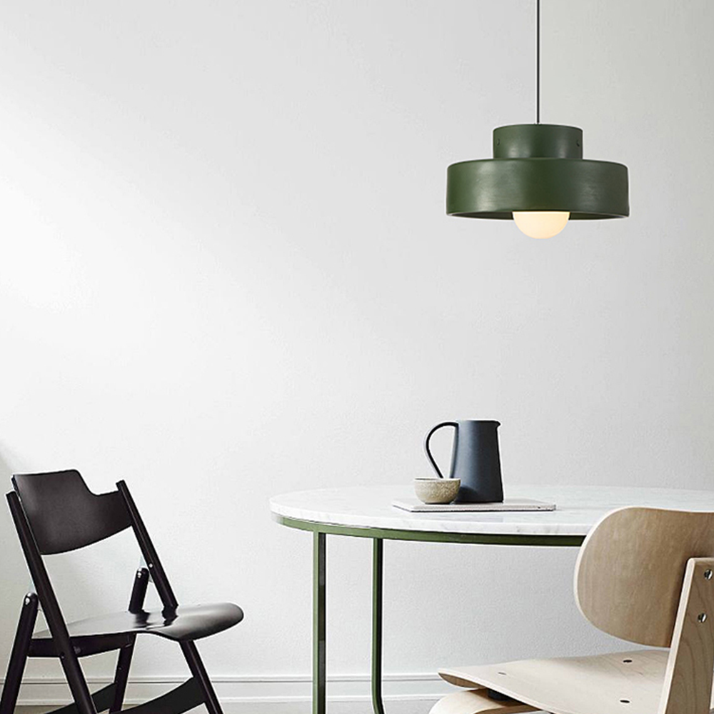 Lámpara Colgante Geométrica Nórdica de Metal y Resina – Diseño Elegante para Cocina y Comedor 7