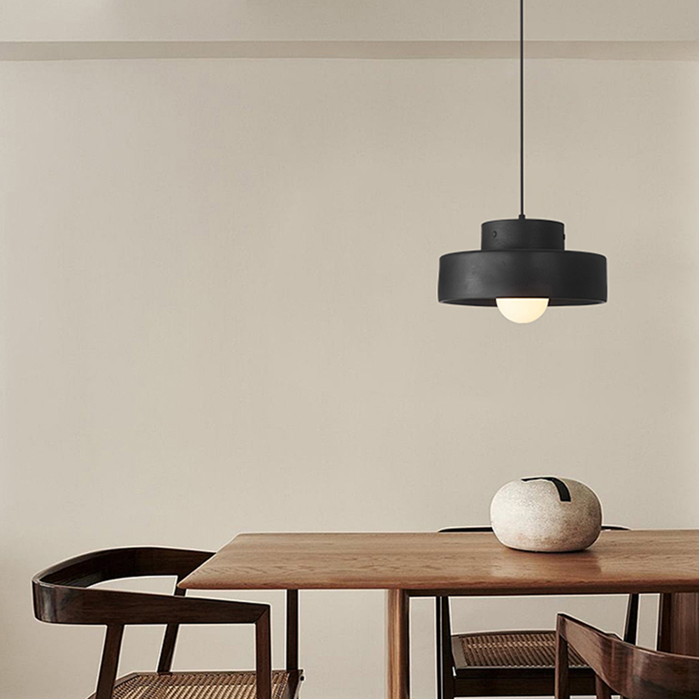 Lámpara Colgante Geométrica Nórdica de Metal y Resina – Diseño Elegante para Cocina y Comedor 8