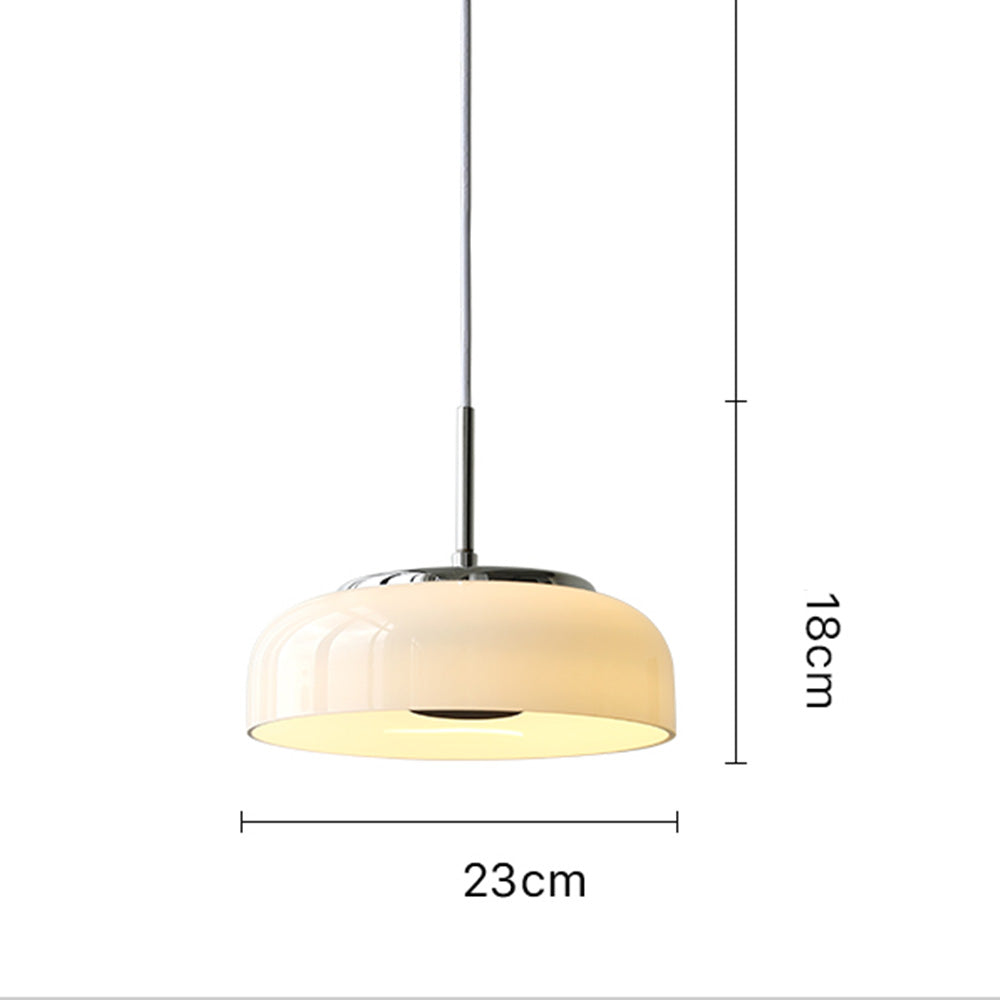 Lámpara Colgante LED de Vidrio Estilo Nórdico Bauhaus – Diseño Minimalista y Elegante 4