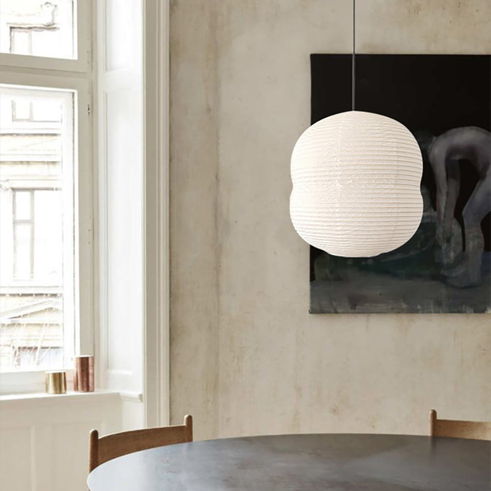 Lámpara Colgante Mini de Papel Washi Moderna, Techo Ajustable, Luz Suave y Elegante para Decoración Interior 0