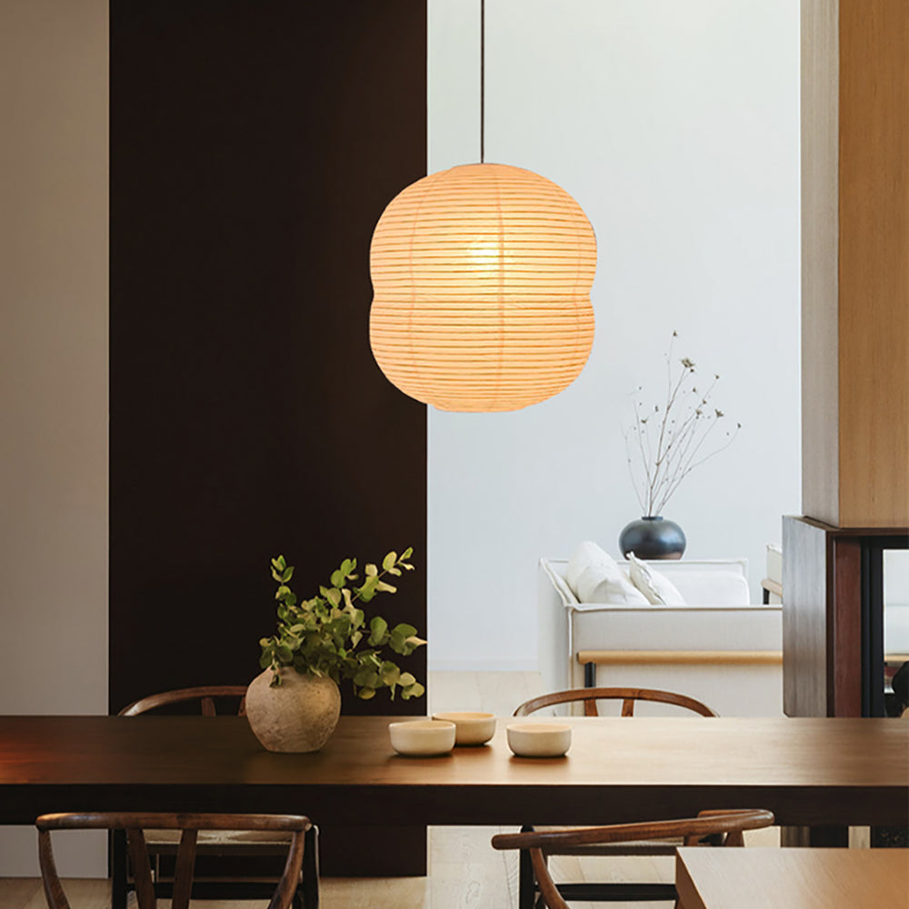 Lámpara Colgante Mini de Papel Washi Moderna, Techo Ajustable, Luz Suave y Elegante para Decoración Interior 3