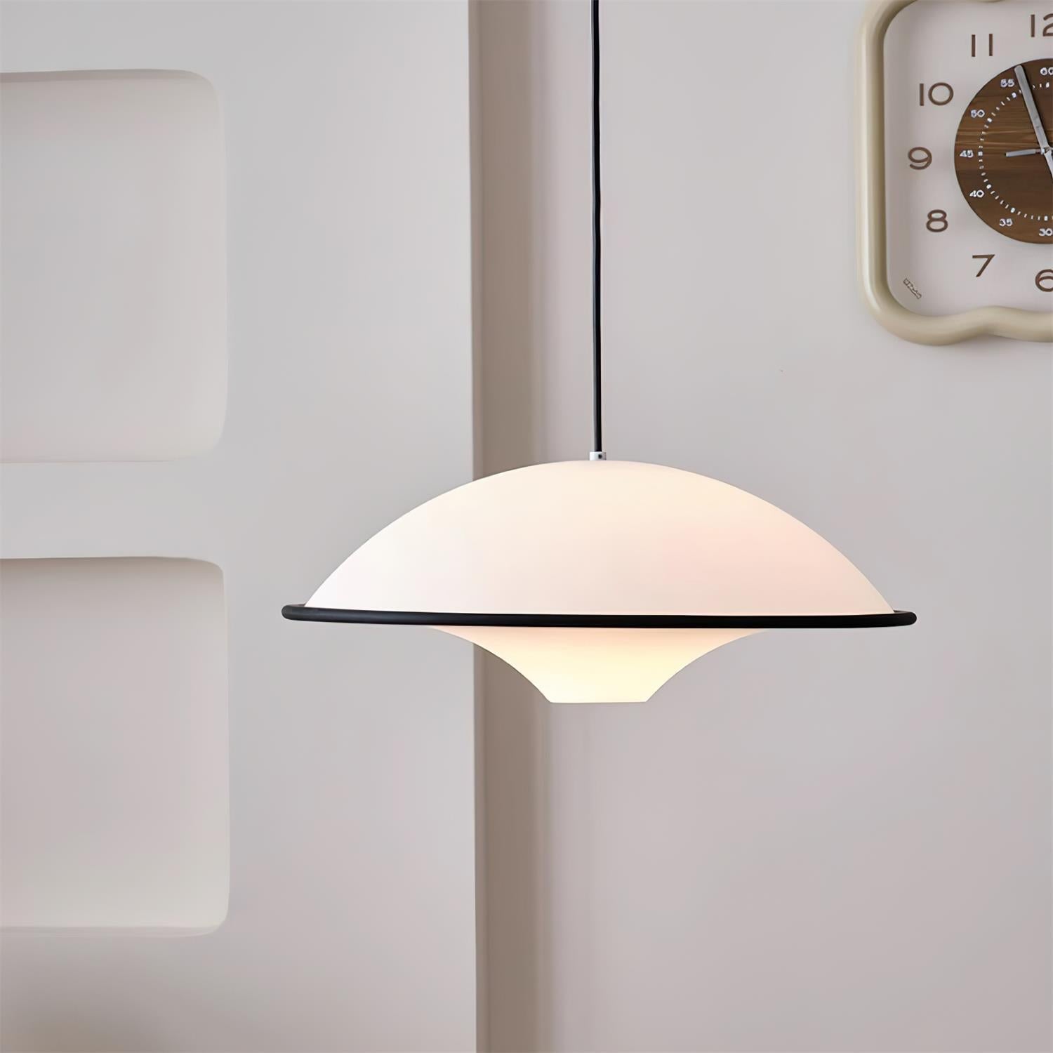 Lámpara Colgante Moderna Fontana LED Diseño Minimalista para Techo Bajo, Acrílico y Metal, Ajustable 30 cm 2