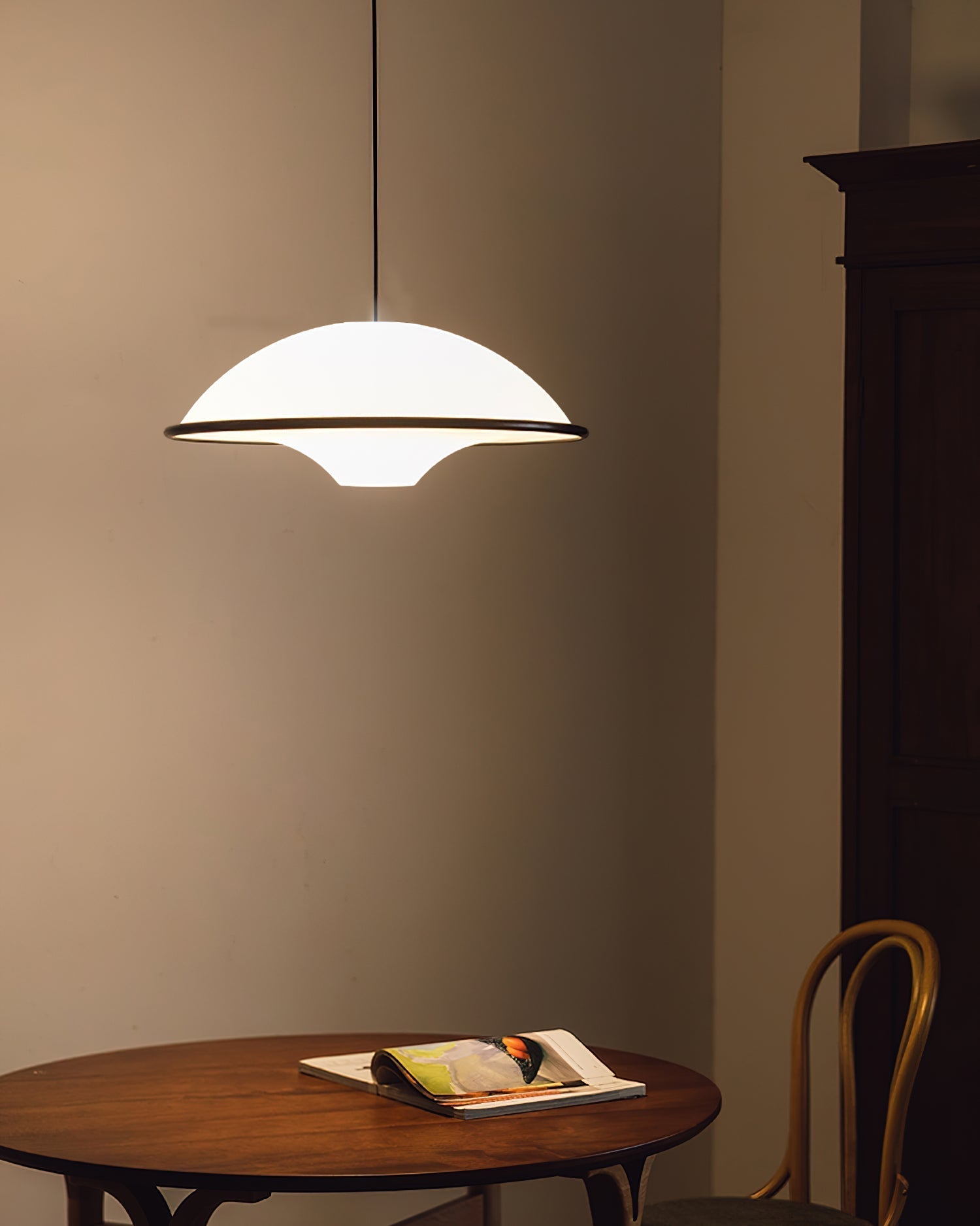 Lámpara Colgante Moderna Fontana LED Diseño Minimalista para Techo Bajo, Acrílico y Metal, Ajustable 30 cm 6