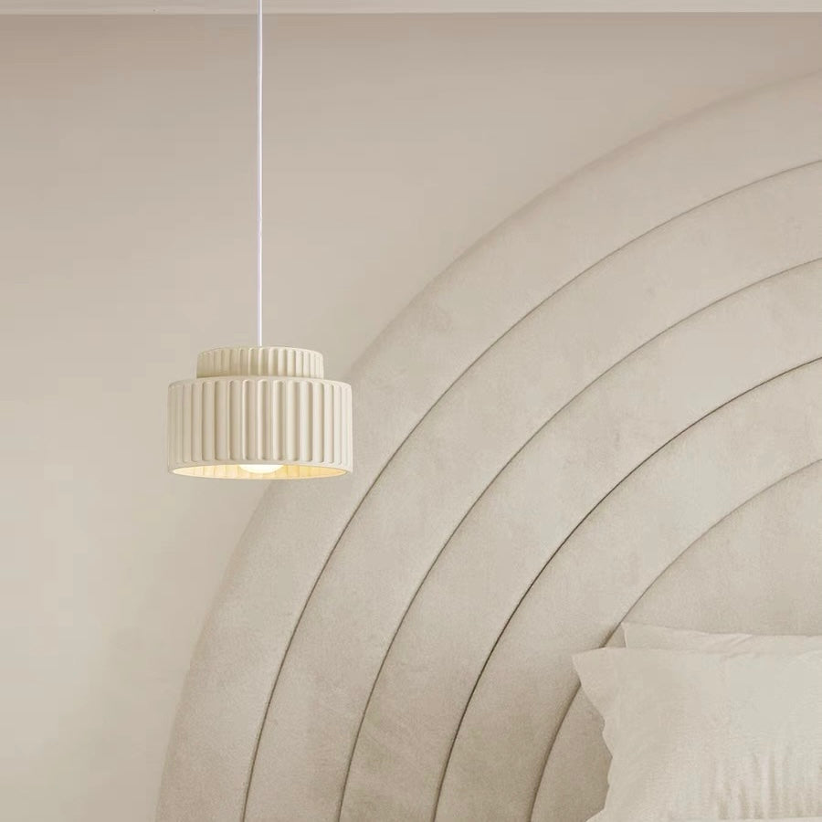 Lámpara Colgante Moderna Wabi Sabi en Crema – Diseño Nórdico Elegante 4