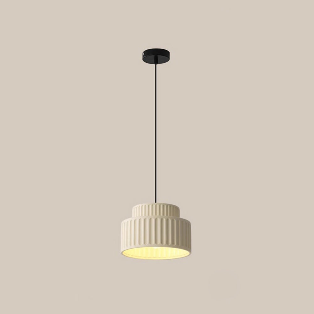 Lámpara Colgante Moderna Wabi Sabi en Crema – Diseño Nórdico Elegante 5