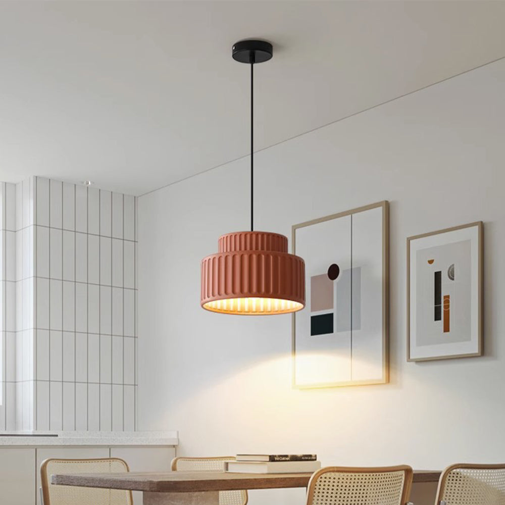 Lámpara Colgante Moderna Wabi Sabi en Crema – Diseño Nórdico Elegante 8
