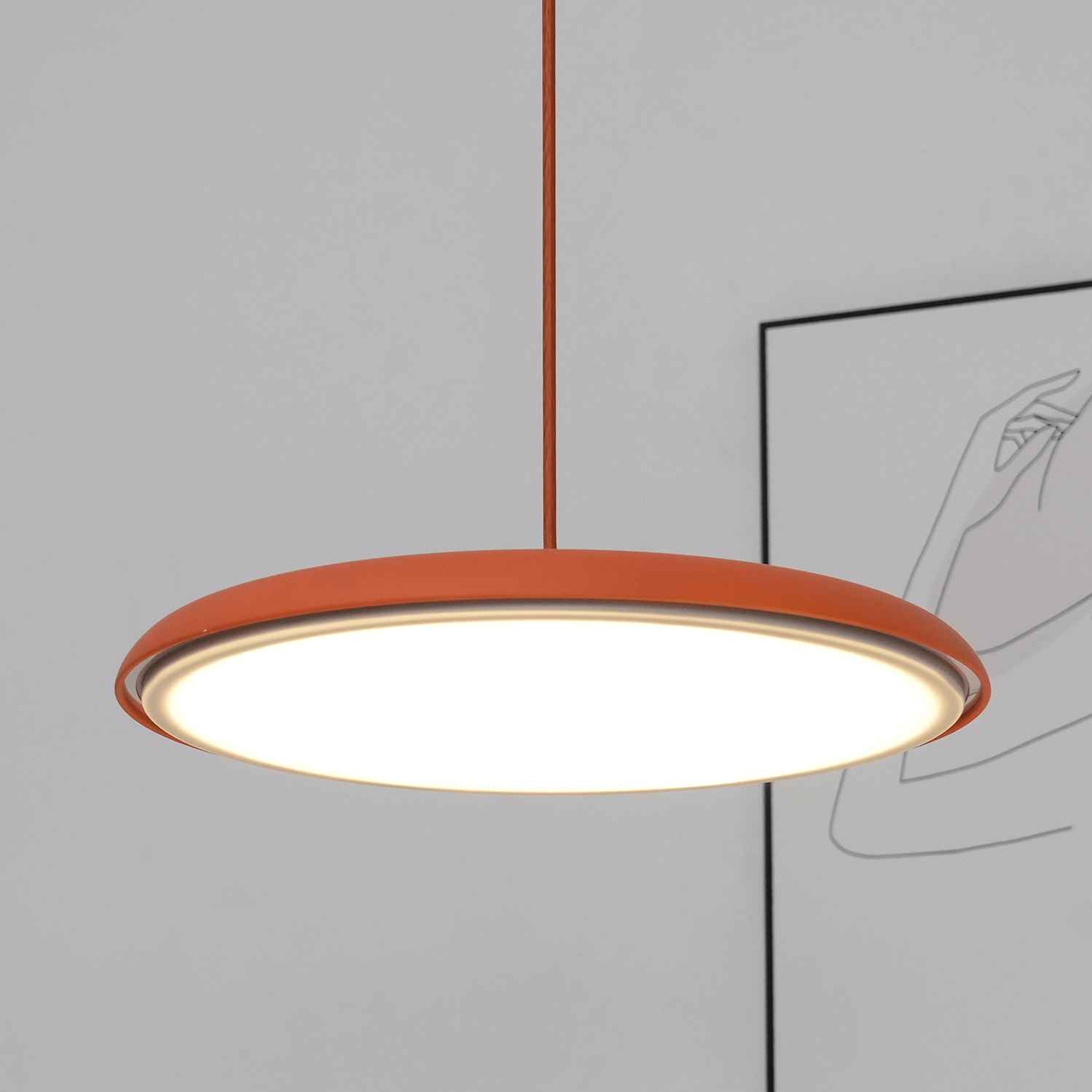 Lámpara Colgante Moderna de Metal y Acrílico con Luz Cálida - Diseño Elegante y Versátil 1