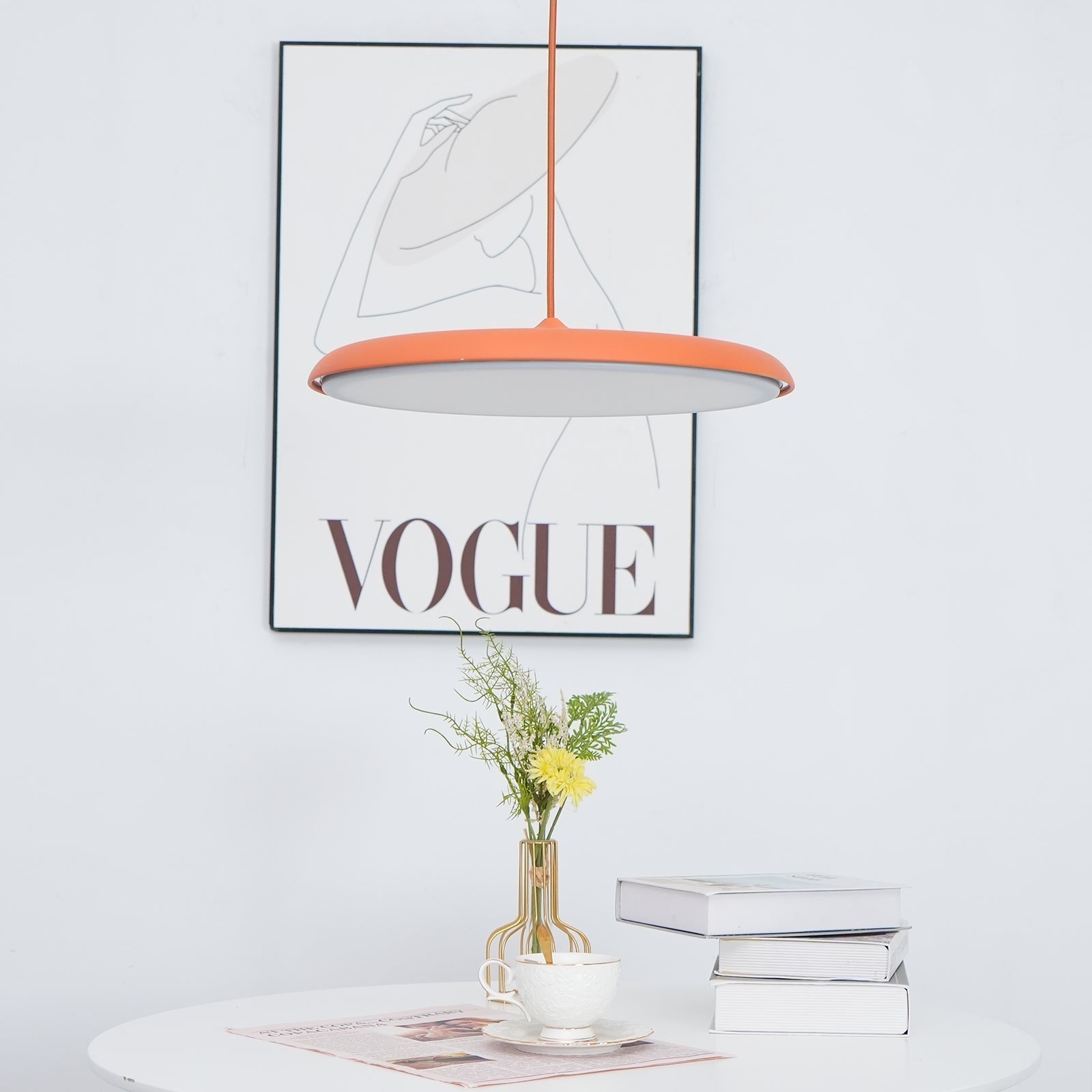 Lámpara Colgante Moderna de Metal y Acrílico con Luz Cálida - Diseño Elegante y Versátil 2