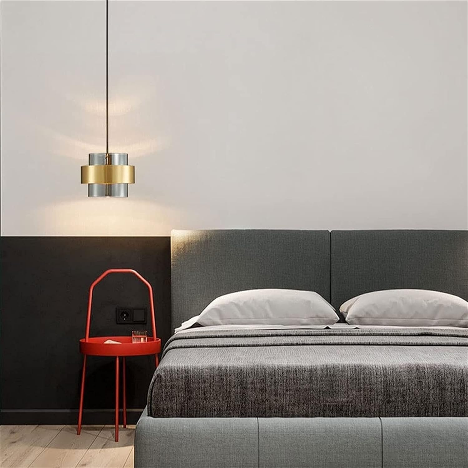 Lámpara Colgante Moderna de Metal y Vidrio con Diseño Elegante 3