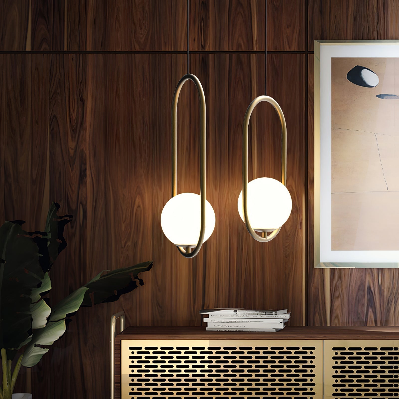 Lámpara Colgante Moderna de Metal y Vidrio con Diseño Elegante – Disponible en Varias Medidas 4
