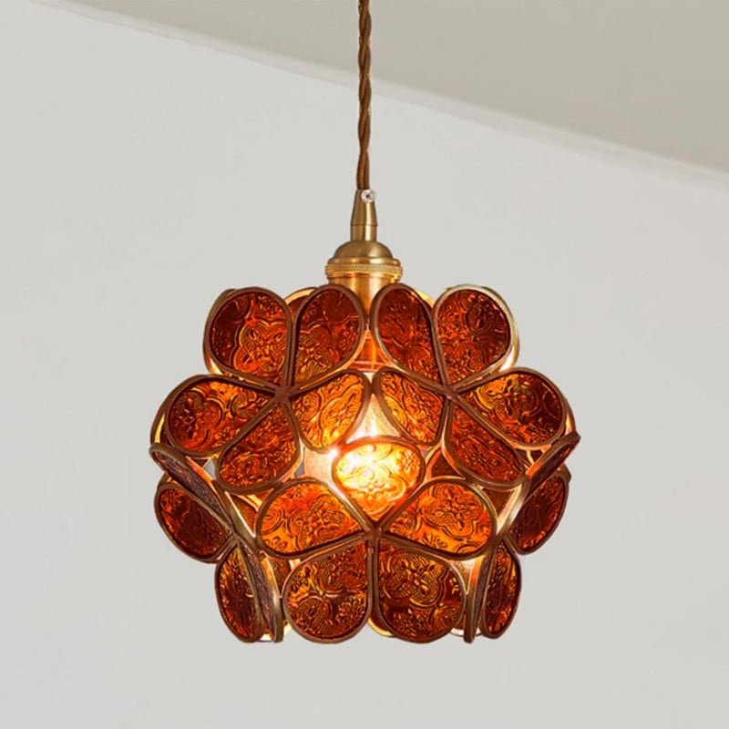Lámpara Colgante Moderna en Forma de Flor de Acrílico y Metal – Lámpara de Techo para Iluminación Acogedora 13