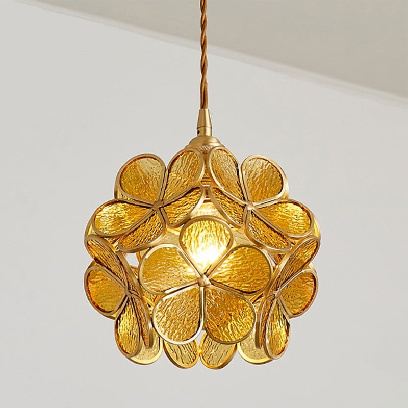 Lámpara Colgante Moderna en Forma de Flor de Acrílico y Metal – Lámpara de Techo para Iluminación Acogedora 14