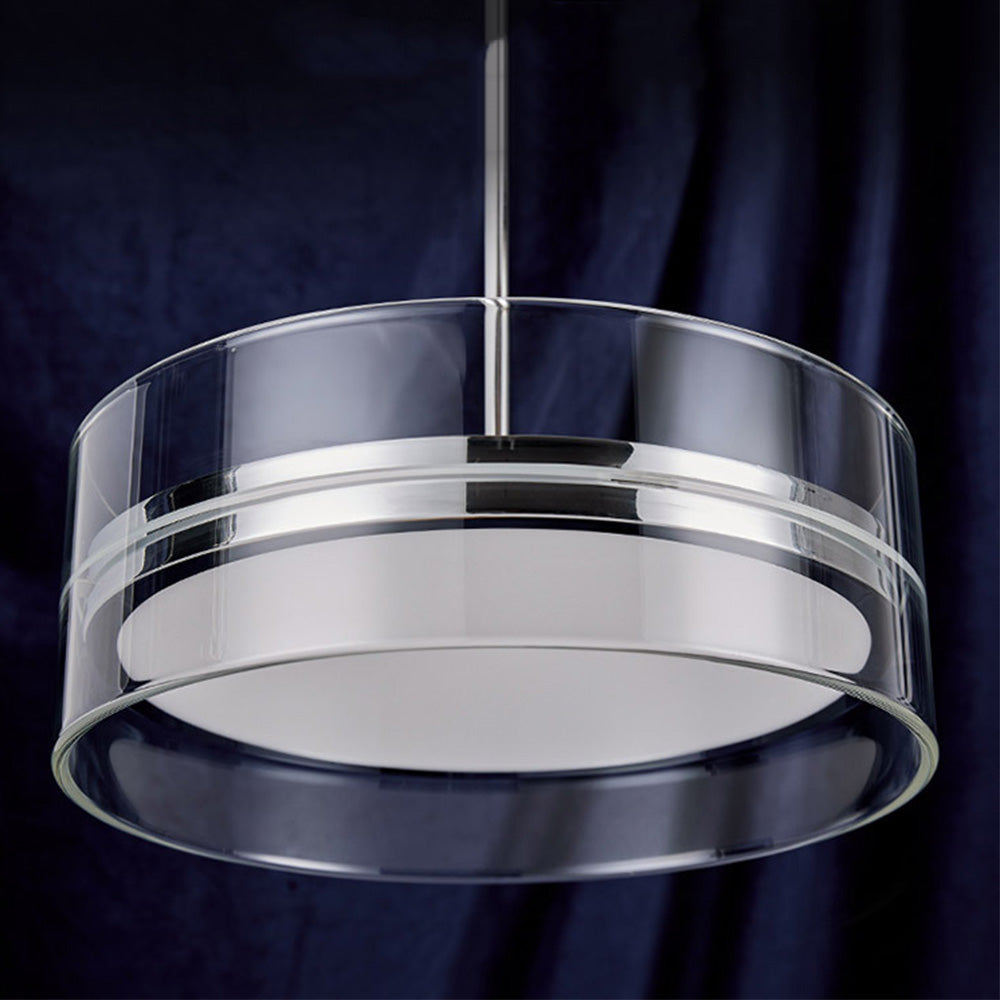 Lámpara Colgante Redonda Moderna de Hardware con Diseño Minimalista y LED 7