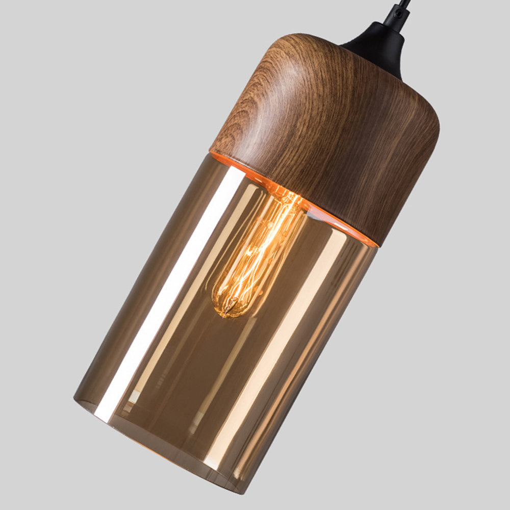 Lámpara Colgante Retro de Diseño Orgánico en Color Marrón para Comedor 8