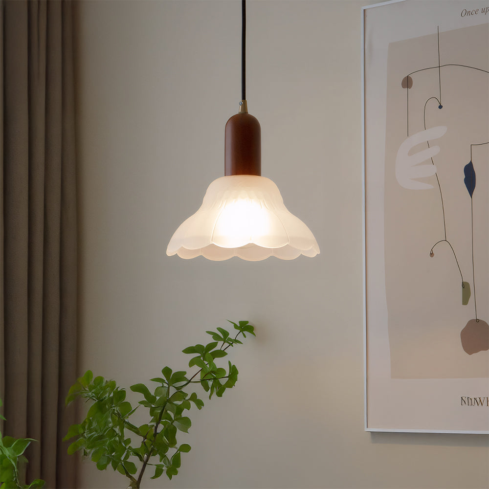 Lámpara Colgante Retro de Vidrio para Dormitorio y Sala de Estar – Diseño Acogedor y Pantalla Cálida, Longitud de Cable 150 cm 14