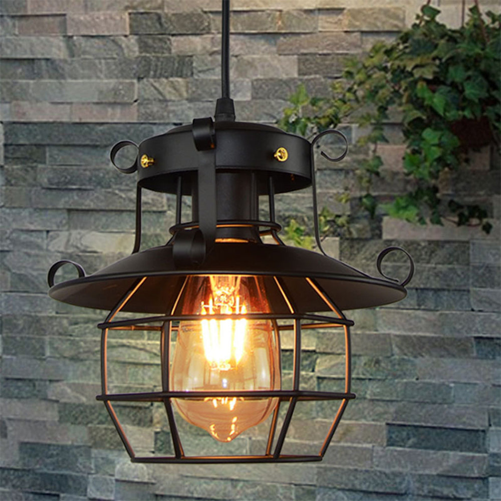 Lámpara Colgante Vintage Industrial de Hierro – Diseño Retro para Cocinas y Comedores 2