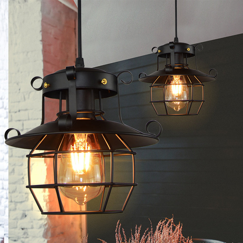 Lámpara Colgante Vintage Industrial de Hierro – Diseño Retro para Cocinas y Comedores 3