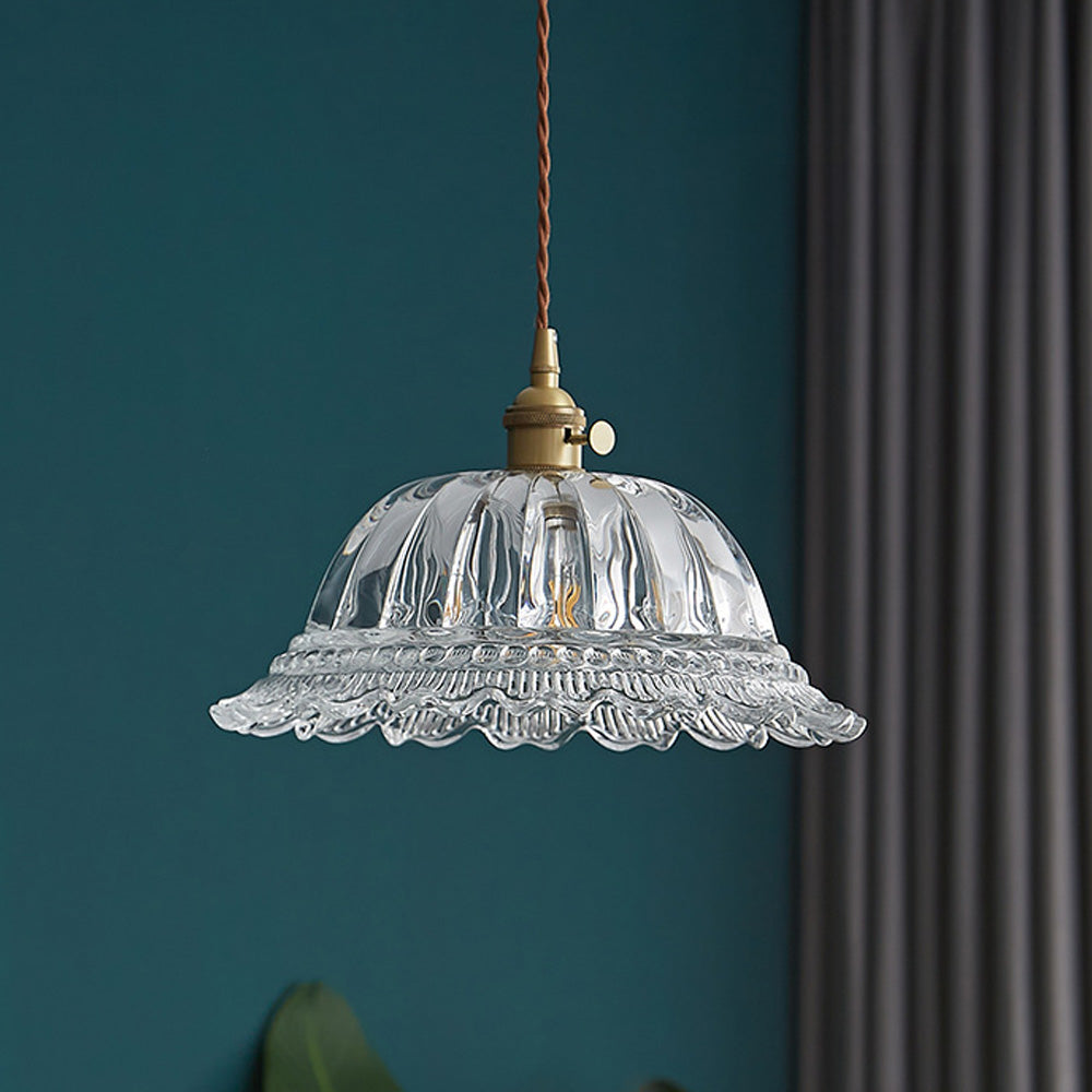 Lámpara Colgante Vintage de Vidrio para Isla de Cocina - Elegancia Clásica y Luz Sofisticada 1