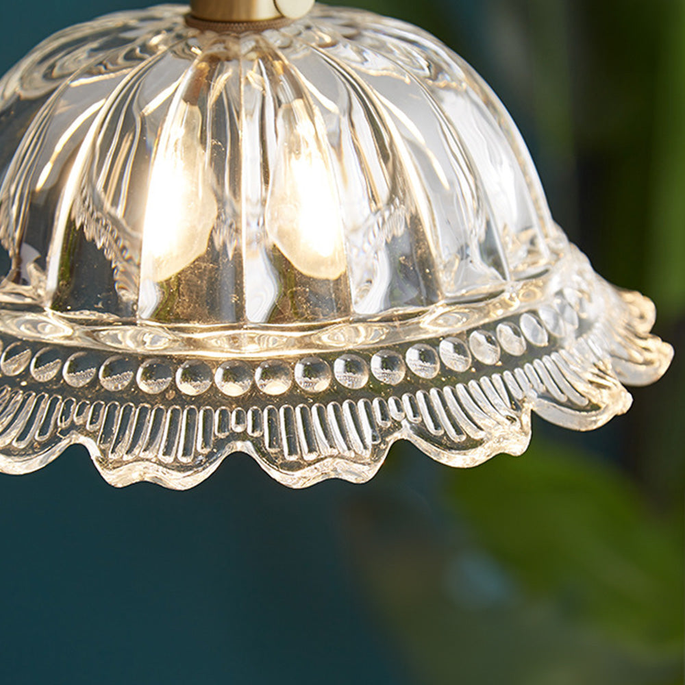 Lámpara Colgante Vintage de Vidrio para Isla de Cocina - Elegancia Clásica y Luz Sofisticada 5