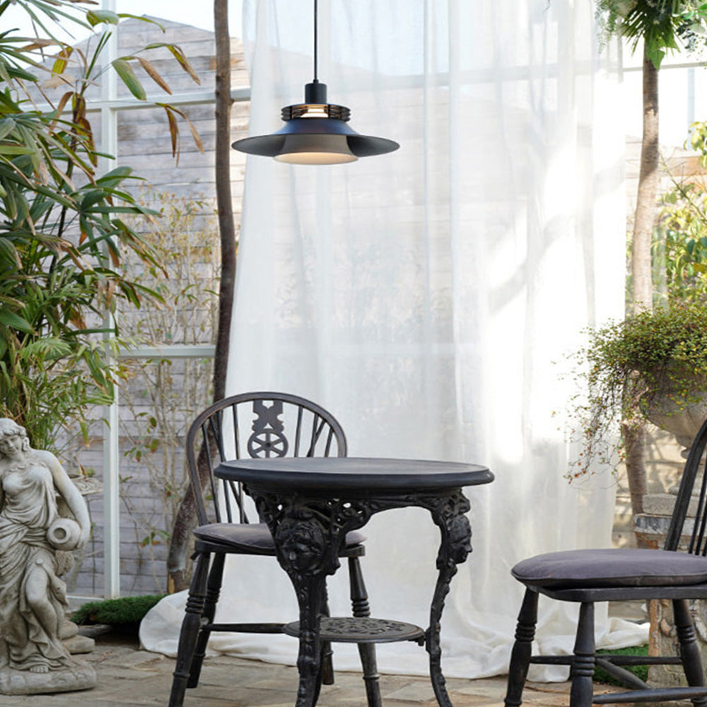 Lámpara Colgante de Arte Moderna en Aluminio Negro – Diseño Elegante y Sofisticado 2