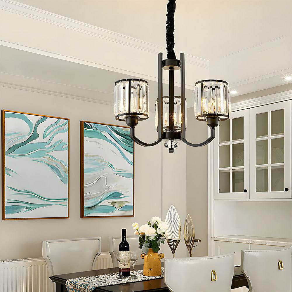 Lámpara Colgante de Cristal Chic para Sala de Estar – Diseño Elegante y Sofisticado 0