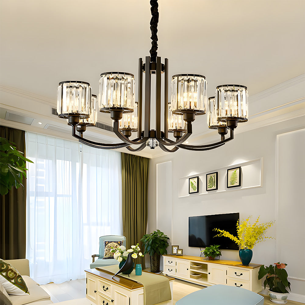 Lámpara Colgante de Cristal Chic para Sala de Estar – Diseño Elegante y Sofisticado 10