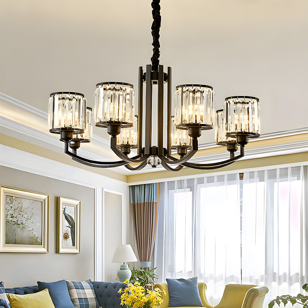 Lámpara Colgante de Cristal Chic para Sala de Estar – Diseño Elegante y Sofisticado 8